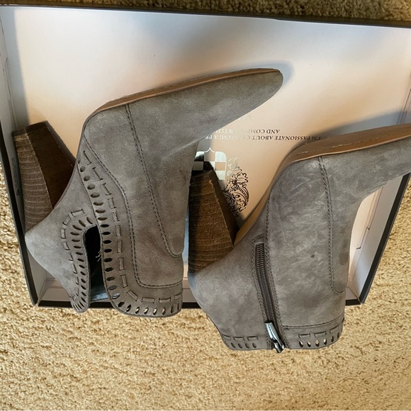 Vince Camuto Gray Suede Booties - Picture 4 of 5